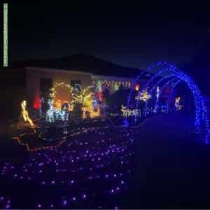 Christmas Light display at 13 Derwent Close, Caroline Springs