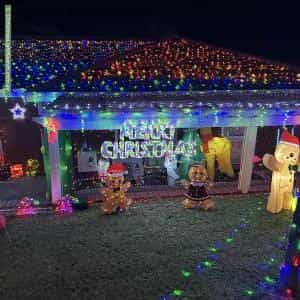 Christmas Light display at 23 Jindinga Way, Wanneroo