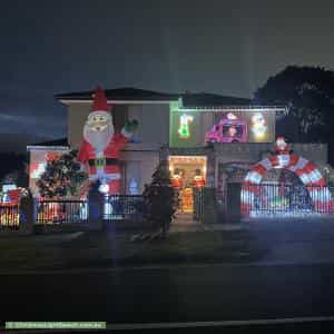 Christmas Light display at 9 Wood Street, Bentleigh