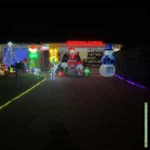 Christmas Light display at 3 Isabella Court, Heritage Park