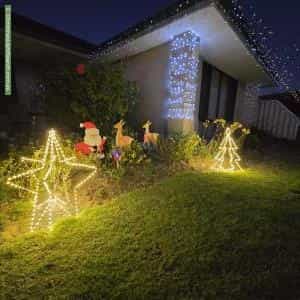 Christmas Light display at 5 Langston Close, Port Kennedy