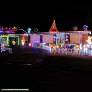 Christmas Light display at 14 Pinder Court, Saint Albans Park
