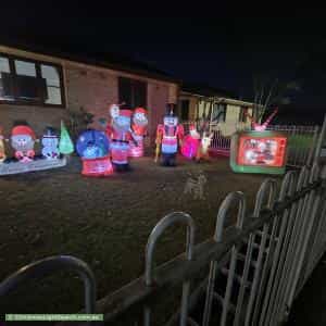 Christmas Light display at 78 Van Diemen Avenue, Willmot