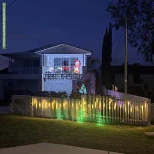 Christmas Light display at 17A Cook Road, Oyster Bay