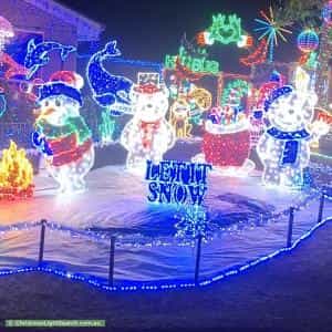 Christmas Light display at  13 Ammon Place, Kambah
