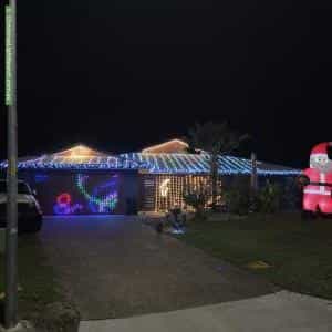 Christmas Light display at 19 Norfolk Close, Holloways Beach