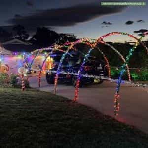 Christmas Light display at 12 Ammon Place, Kambah
