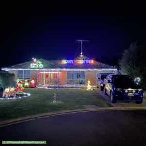 Christmas Light display at  Beretta Court, Corio