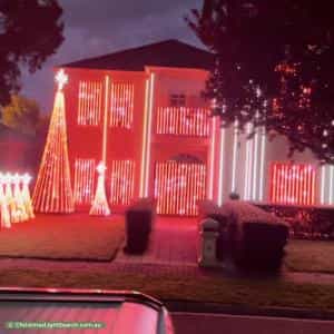 Christmas Light display at 9 Willow Bend, Marden