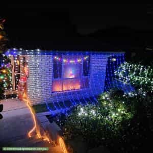 Christmas Light display at 93 Oakwood Road, Warner