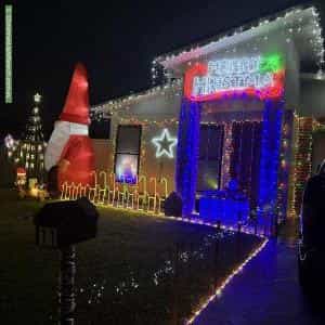 Christmas Light display at 11 Jindalee Crescent, Nowra