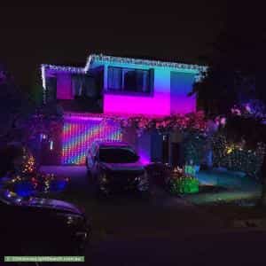 Christmas Light display at 70 Lomond Circuit, Upper Kedron