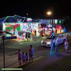 Christmas Light display at 4 Santa Clara Rise, Upper Coomera