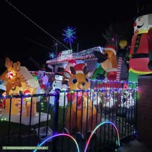 Christmas Light display at 24 Browne Avenue, St Albans