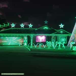 Christmas Light display at Baroda Avenue, Netley