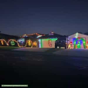 Christmas Light display at 54 Jacana Crescent, Flinders View