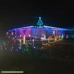 Christmas Light display at 102 Hookey Street, Rokeby