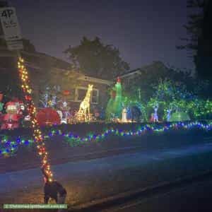 Christmas Light display at 45 Thoresby Grove, Ivanhoe