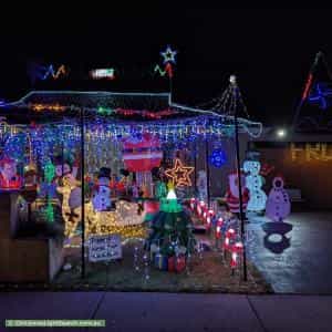 Christmas Light display at 9 Warwick Close, Wantirna