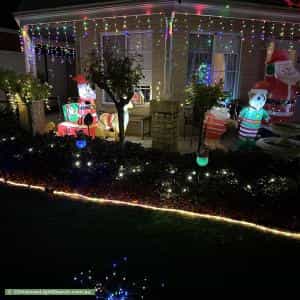 Christmas Light display at 12 Louis Vista, Madeley