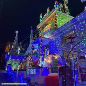 Christmas Light display at 121 Molle Street, West Hobart