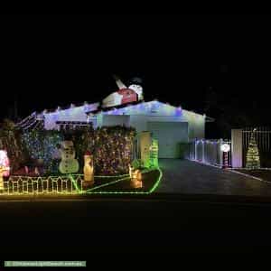 Christmas Light display at 27 Speculation Street, Smithfield