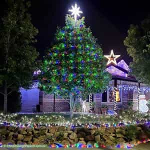 Christmas Light display at  Treeby Boulevard, Mordialloc