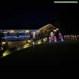 Christmas Light display at  Mountain View Avenue, Glen Alpine