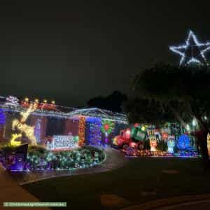 Christmas Light display at 12 Prelate Court, Wynn Vale