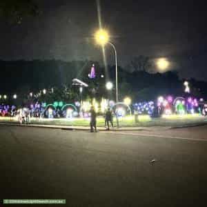 Christmas Light display at 1 Eaglemont Retreat, Conder
