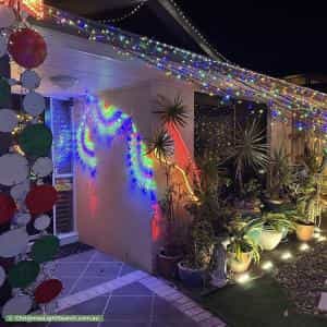 Christmas Light display at 22 Hinchinbrook Circuit, Forest Lake