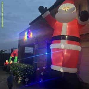 Christmas Light display at 12 Lovely Meadows Court, Rosebud