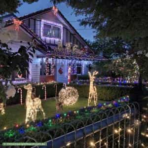 Christmas Light display at 21 Vernon Street, Croydon