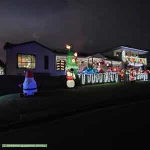 Christmas Light display at  21 Lavarack Crescent, Buderim