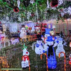 Christmas Light display at 8 Kennack Vista, Atwell