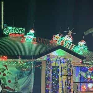 Christmas Light display at 7 Leicester Court, Kippa-Ring