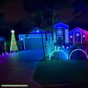Christmas Light display at 10 Sugargum Court, Molendinar
