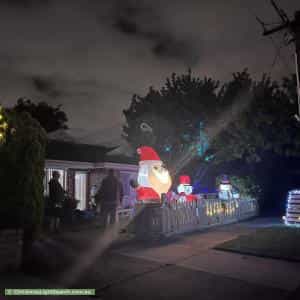Christmas Light display at 84 Orange Street, Bentleigh East