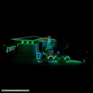 Christmas Light display at 24 Epsilon Street, Box Hill