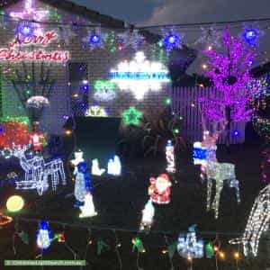 Christmas Light display at 23 Arnica Crescent, Bald Hills