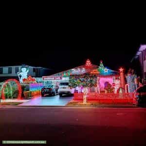 Christmas Light display at 12 Bourne Ridge, Oran Park