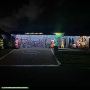 Christmas Light display at 18 Woodland Crescent, Murarrie