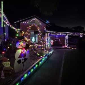 Christmas Light display at 7 Chapman Street, Blackwood
