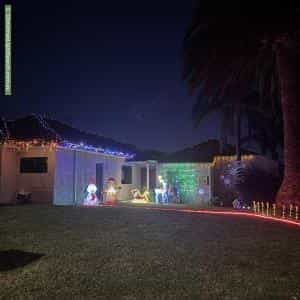 Christmas Light display at 8 Carbridge Way, Duncraig