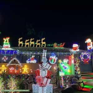 Christmas Light display at 10 Longreef Court, Albany Creek