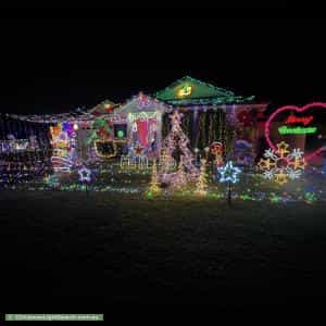 Christmas Light display at 60 Kiber Drive, Glenmore Park