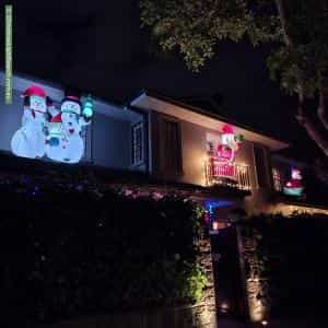 Christmas Light display at 45 Wentworth Street, Randwick