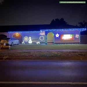 Christmas Light display at 21 Barnstaple Road, Salisbury