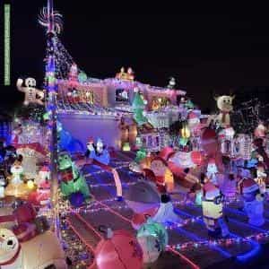 Christmas Light display at 21 Ocean Shores Edge, Connolly