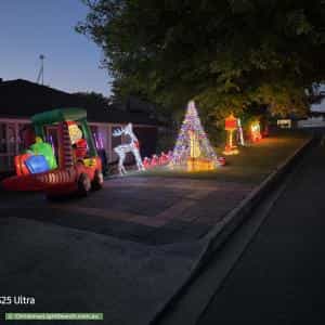 Christmas Light display at  Hudson Lowe Drive, Greenwith